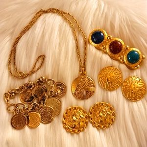 E74 Lot/Bundle Vintage Jewelry Women's Accessories Necklace Bracelet Earrings